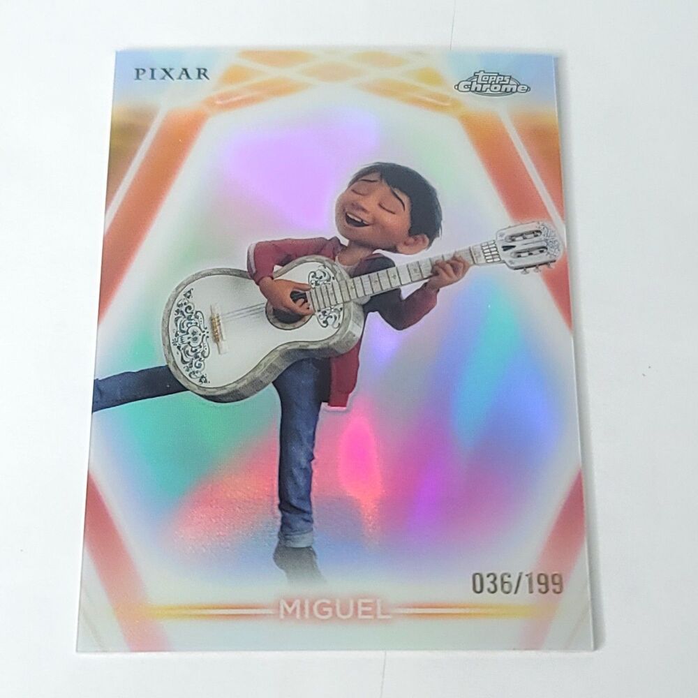 Miguel Topps 2026 Disney Neon Holo Chrome Refractor Limited 036/199 CNE